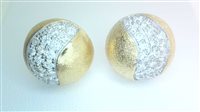 Boucles d'oreilles Sommer Femme in Argent Zirconia MEZZA PALLA SAT G AG - MEZZA PALLA SAT G AG